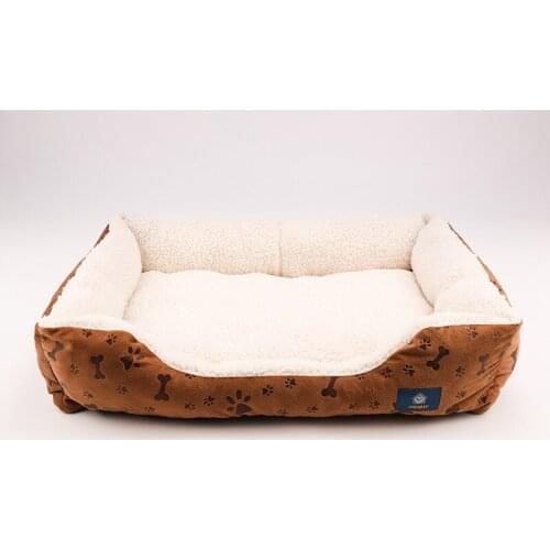 Orthopedic Memory Foam Dog Bed Lounge Sofa Durable Removable Cover with Free Waterproof Liner and Anti-Slip Bottom