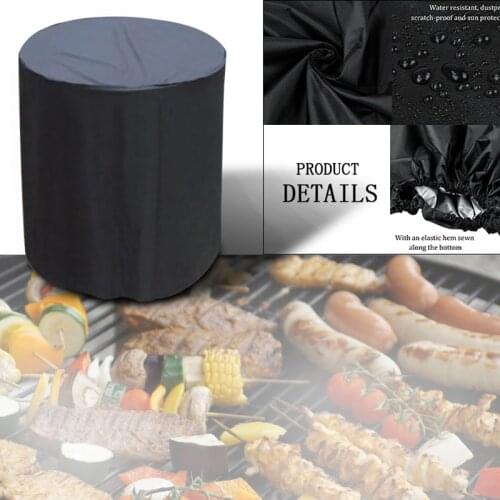 Outdoor Barbeque Cover Garden Waterproof Round BBQ Grill Cover Anti Dust Rain Uv For Gas Charcoal Electric Barbecue Accessories