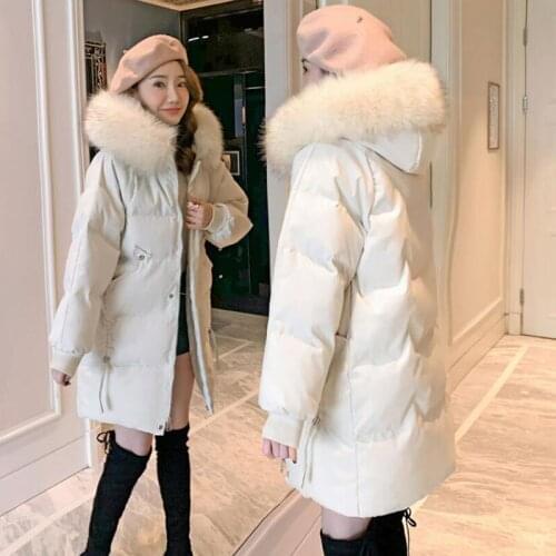 Parka Women New Winter Down Cotton jacket Women Coat Long Hooded Outwear Female Parka Thick Cotton Padded Female Basic Coats