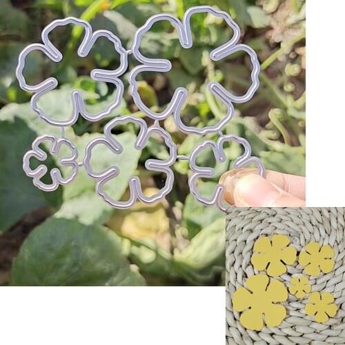 Suitable for metal cutting die and DIY scrapbook greeting card album making 3D creative flower leaf mold 2020 NEW