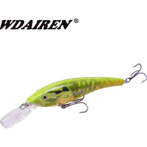 WDAIREN Minnow Fishing Lure 9cm 5.8g Fish Bait 3D Realistic Lifelike Artificial Hard Crankbait Wobblers Pesca Fishing Tackle