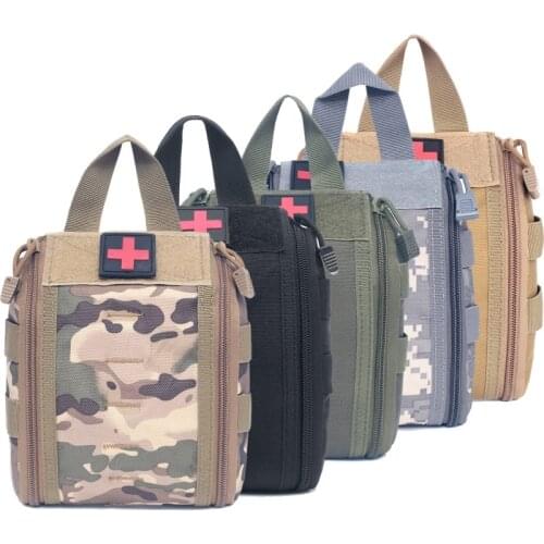 Pouches Outdoor Tactical Molle EDC Hunting Utility Belt Bag Survival Gear Bag First Aid Kit Pouch Medical Kit Pouch Emergency