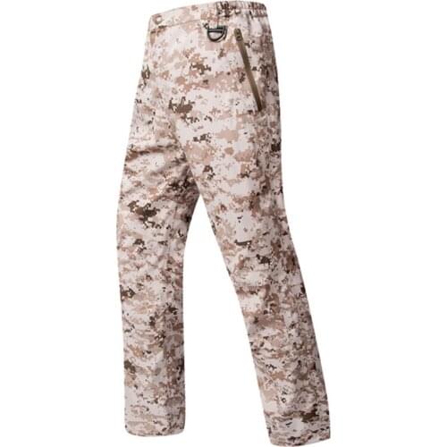 High Quality 2020 Outdoor Autumn Winter Cargo Zipper Pocket tactical hard pressure Soft shell waterproof breathable Hiking Pants