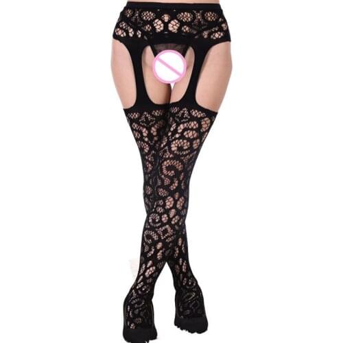 Womens fashion Lace Garter stocking Black Floral Plus Size Sexy Belt Lace Garters sexy wedding suspenders sex products fishnet