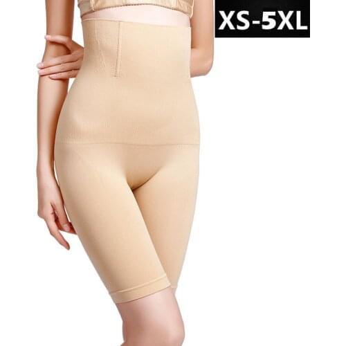 Hot Body Shaper Women High Waist Control Panties Slimming Sweat Waist Trainer Seamless Tummy Underwear Butt Lifter Plus Size 5XL