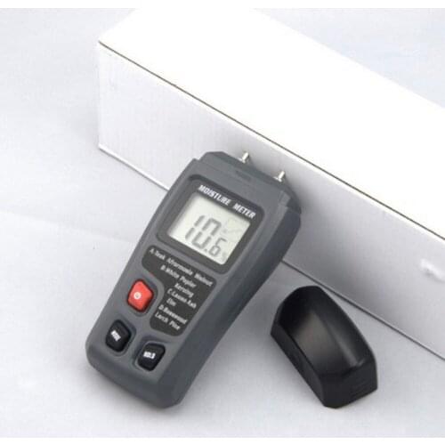 LCD Wood Moisture Tester MT-10 0-99.9% Wood Hygrometer 4 Modes 2 Pins Digital Wood Humidity Tester Timber Damp Detector