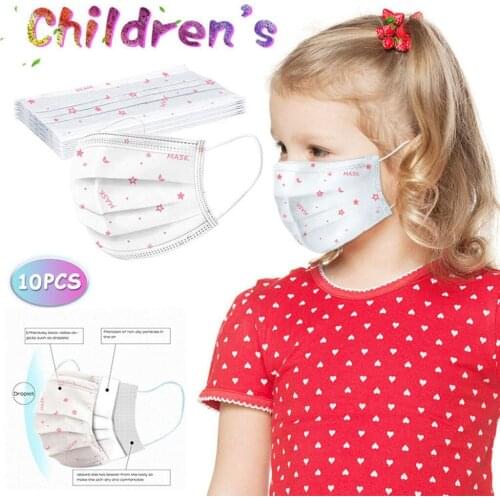 10pc Designer Mask Kids Disposable Face Mask fashion Mondmasker Mascarillas Infantiles Desechables Mascherine Halloween Cosplay