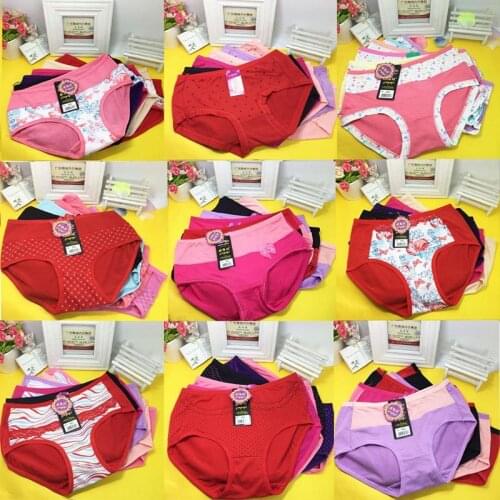 10Packs/Lot Women Brief Panties Multi Fashion Style Lady Girls Briefs Panty Knickers Lingerie Underwear Underpants Brief