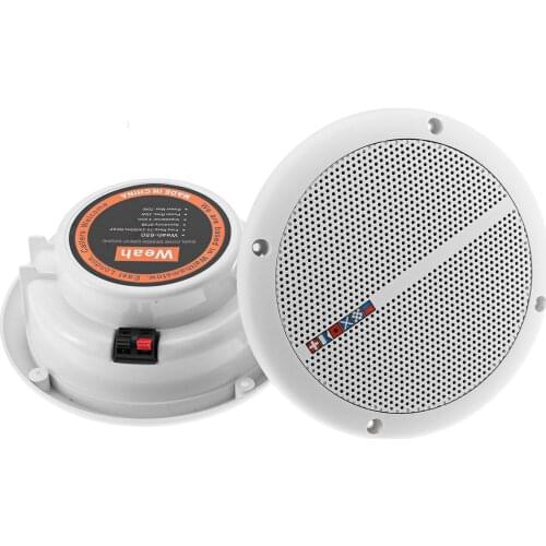 2pcs 2-Way Outdoor Waterproof Ceiling Speakers for Home Bathroom Boat Yacht Speakers Audio Loundspeaker Stereo Music Player