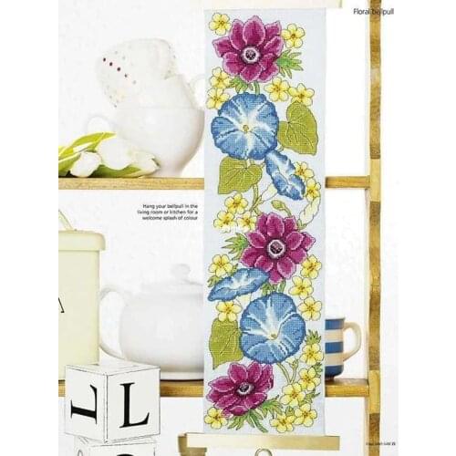 2021 Gold Collection Embroidery Beautiful Long Flowers Funny Cross Stitch with 100% Cotton Floss & Free Shipping for Home Decor