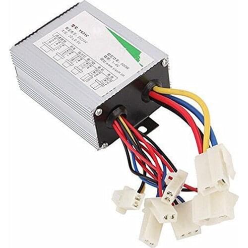 24V 500W Aluminium Silver Motor Brushed Speed Controller For Electric Bicycle Scooter Bike