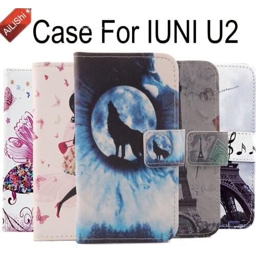 AiLiShi With Card Slot Case For IUNI U2 New Arrive Wallet Protective Cover Skin PU Book Flip Tracking Leather Case In Stock