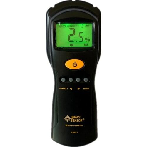 AS981 Hygrometer Moisture Meter for Wood / Cardboard / Lumber Buildings Humidity Tester Fast & Precise Microwave Measurement