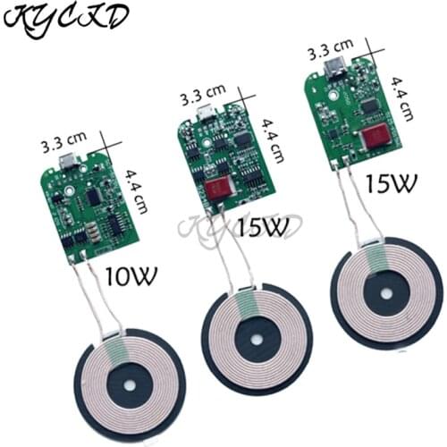 Type-C Micro-USB 10W 15W Wireless Charger Transmitter PCB Pure Copper Coil Circuit Board Fast Charging For Xiaomi For iPhone