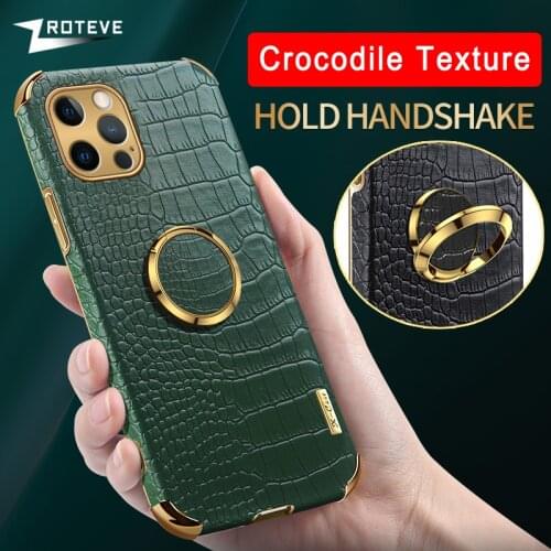 12 Case Zroteve For iPhone 12 11 Pro Max Mini Cover Crocodile Pattern Coque For iPhone X XR XS Max 8 7 6 6S Plus SE 2020 Cases