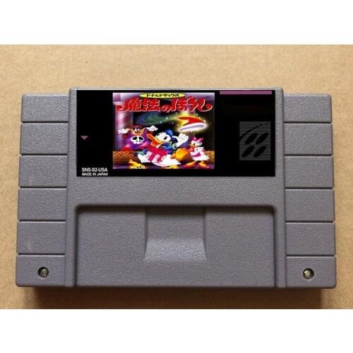 Donald Duck no Mahou no Boushi English-NTSC version 16 bit 46 pins video games