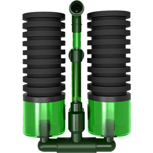Double Head Water Filter Aquarium Fishtank Sponge Water Filter Air Pump Fish Tank Cleaning Filter Aquarium Accessory
