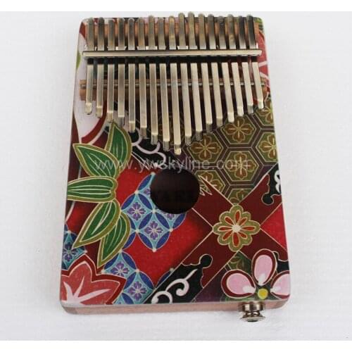 17 Keys Kalimba ,solid Mahogany Body Thumb Piano Musical Instrument Kalimba Accessories With pickup