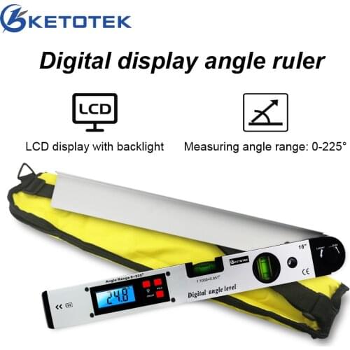 Digital Goniometer Electronic Protractor 225 degree Angle Finder 400mm Level Measuring Gauge Meter Inclinometer Ruler