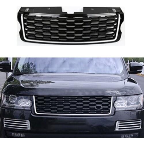 Modified For Range Rover Radiator Grille Vogue L405 2013 2014 2015 2016 2017 Upgrade To 2018 Front Bumper Grille Racing Grill