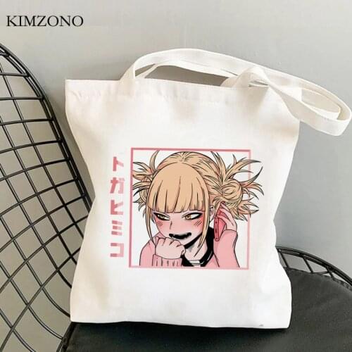 My Hero Academia shopping bag recycle bag tote reusable canvas shopper handbag bag sacola tote ecobag custom