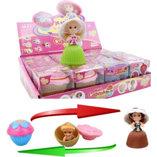Cartoon Lovely Cupcake Princess Doll Transformed Scented Cake Doll Toy Girls Baby Toys