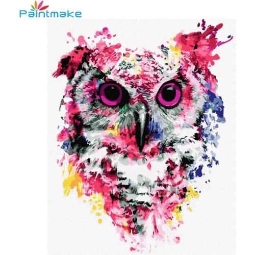 Paintmake Animal DIY Paint By Numbers Abstract owl Oil painting on canvas For Home room decoration Wall Art picture