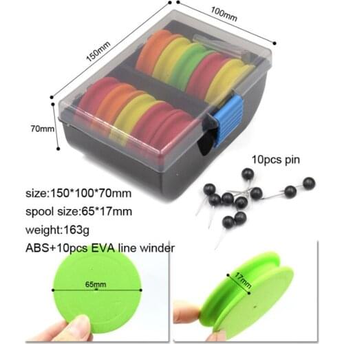 20pcs/ Box X EVA FOAM RIG WINDERS IN STORAGE BOX RIG SYSTEM SEA FISHING-New Main Bobbin Of Round Bobbin Fishing Tackle Boxes