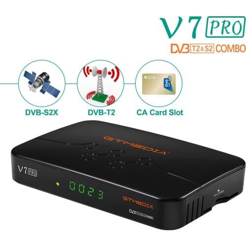 Newly Satellite TV Receiver Gtmedia V7 S2X HD Receptor Support DVB-S2 Satellite Decoder Upgrade From GT Media V7 plus TVBox