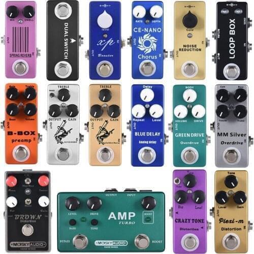 MOSKY Electric Guitar Pedals Accessories for Guitar Effect Pedal Delay Demon Fx Pedal Clip Effector Guitars Stringed Instruments