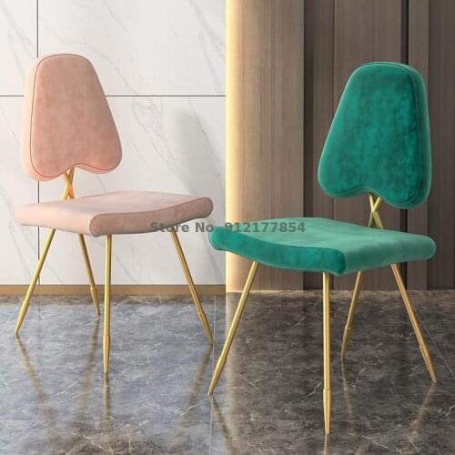 Nordic makeup chair modern minimalist net red home bedroom dressing stool backrest princess dressing chair 131