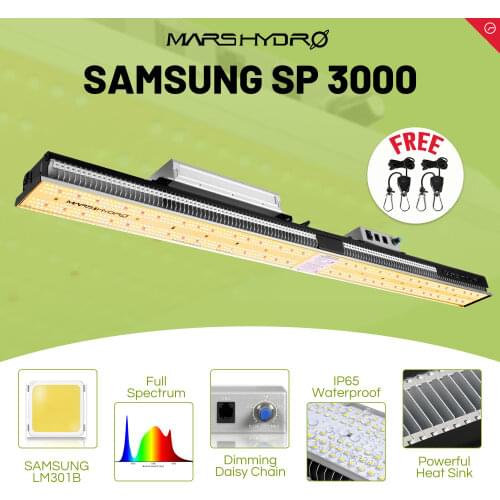 Mars Hydro SP 3000 LED Grow Light SamsungLED and Osram 600nm Full Spectrum Bar Strip Indoor Plant Veg and Bloom Stage