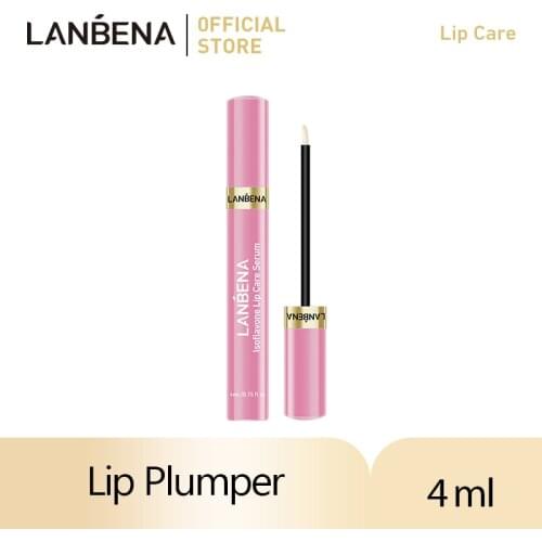 LANBENA Lip Plumper Serum Lip Care Liquid Lip Gloss Mask Increase Lip Elasticity Reduce Fine Lines Repairing Moisturizing 4ML