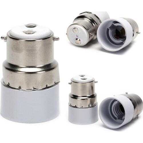 Screw LED Light Bulb Socket B22 To E14 Adapter Led Lamp Bulb Base Holder Converter Fireproof Material For Home Light&Lighitng