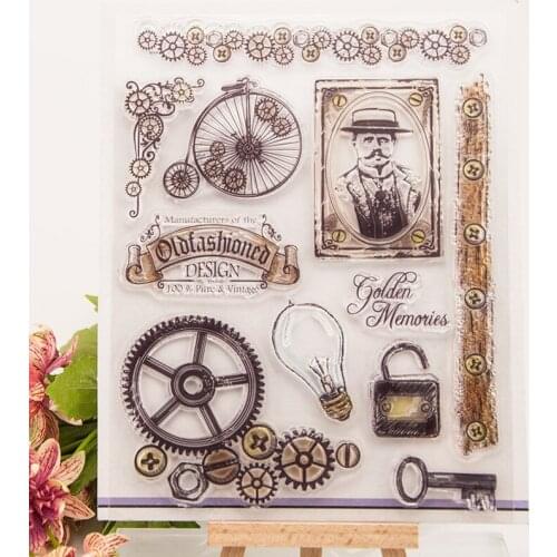 Bulb Vintage Clear Stamp for Scrapbooking Transparent Stamps Silicone Rubber DIY Photo Album Decor Arts Crafts