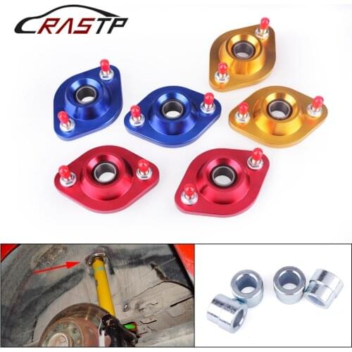 RASTP-1 Pair Rear Coilover Top Mounts Camber Plates for BMW E30 E36 E46 Z3 RS Shock Absorber Top Mounting Kit-SAP001