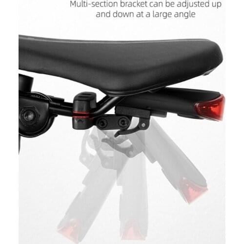 Bicycle Rear Light + Anti-theft Alarm USB Rechargeable Wireless Remote Control LED Tail Lamp Bike Lantern Horn Siren Warning