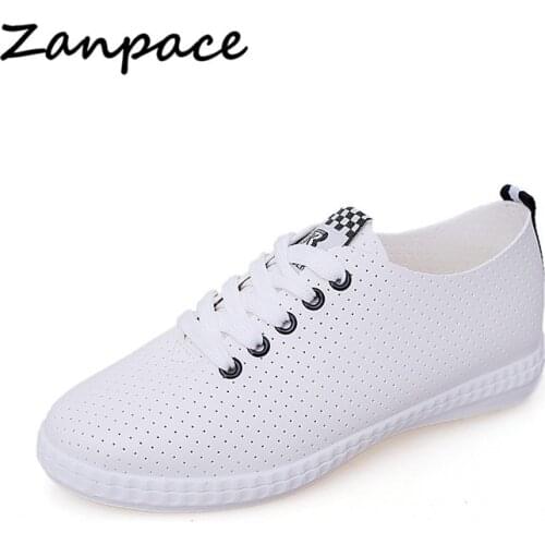 2021 Casual Platform Shoes Womes Summer Breathable White Sneakers Flats Ladies Shoes Lace-Up Platform Womens Shoes Large size 41