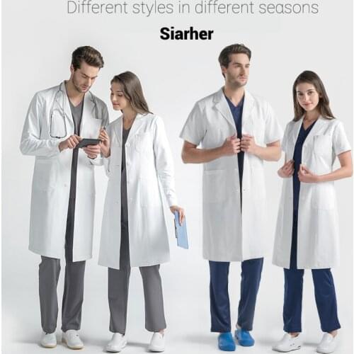 Womens and mens Adjustable Waist Belts laboratory coat Beauty beauty salon clothes scrub Coat work clothes overalls