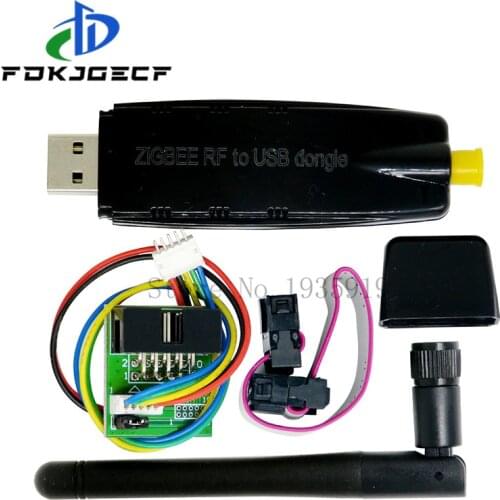 ZigBee RF TO USB (CC2530 CC2531 CC2591) RF switch USB transparent serial port ZigBee data transmission equipment with debugger