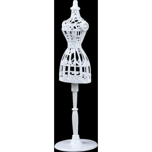 1 Set Dolls Clothes White Plastic Display Rack Doll Mannequin Model Holder Stand DIY Dolls Toys Dollhouse Accessories Gifts