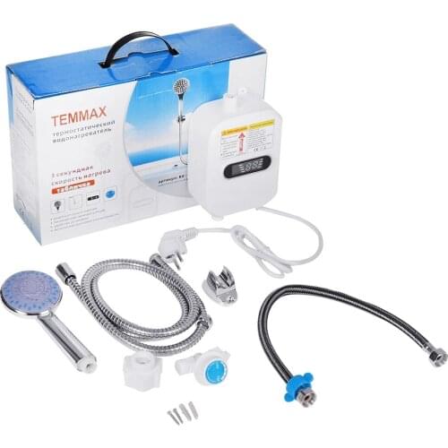 3500W Water Heater Kitchen Faucet Tap Heating 3 Seconds Instant Heating LCD Display Tankless Mini Instant Electric Water Heater