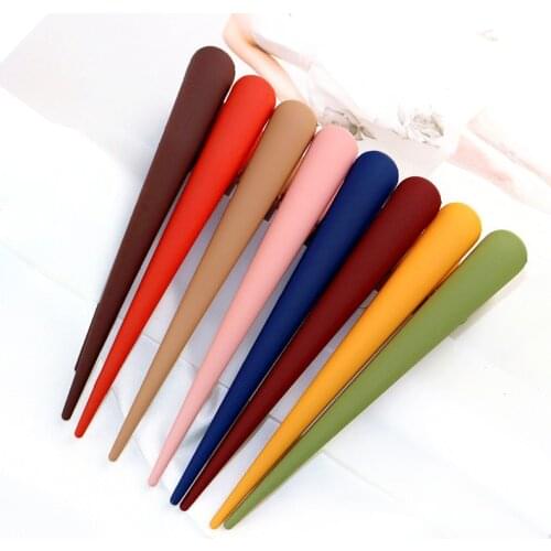 8Pcs Fashion Solid Color Barrettes For Women Black Strip Hair Clips Girls Hairpins Barber Hair Pin Clip Hair Accessories 8Colors