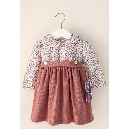 Babymod Shirt Collar Velvet Baby Dress