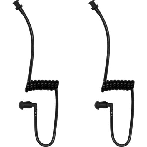 Black Replacement Coil Tube Bi-Directional Audio Kit Works With Walkie-Talkie Accessories