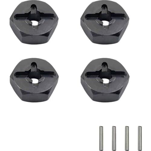 For Wltoys A959 A959-B A969 K929 1/18 RC Car Upgrade Accessories 7mm to 12mm Metal Combiner Wheel Hub Hex Adapter