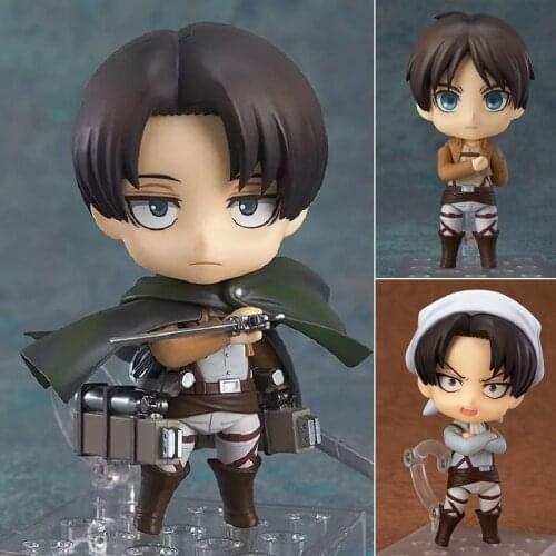 Attack on Titan Levi Rivaille Rival Ackerman Action Figure Toys Doll Collection Christmas Gift Hot 10cm