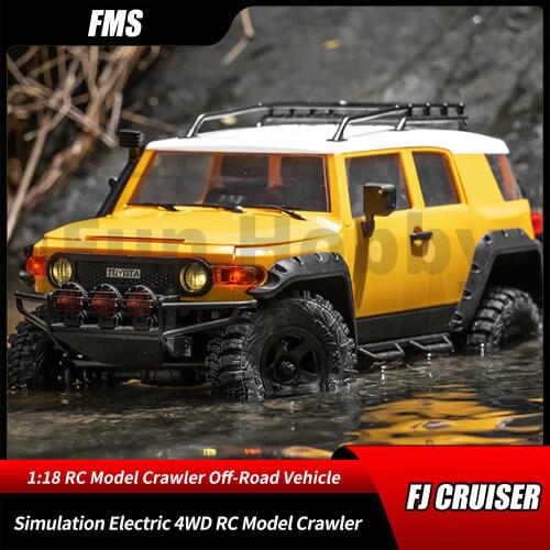 FMS 1:18 FJ CRUISER Simulation Electric 4WD RC Model Crawler Off-Road Vehicle Full-Scale Remote Control Adult Childrens Toy