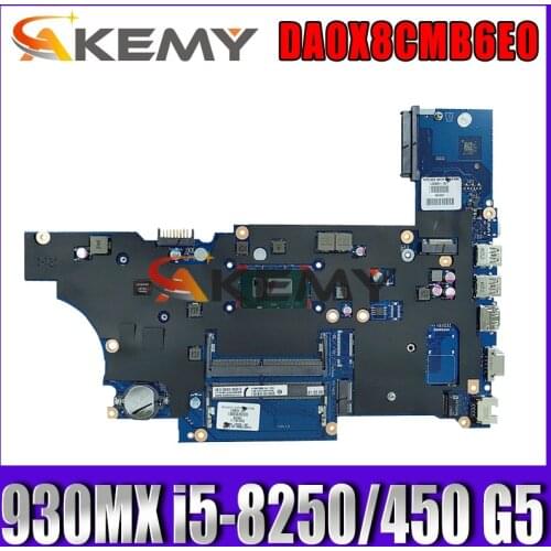 For HP ProBook 450 G5 470 G5 430 G5 Motherboard i5-8250U DA0X8CMB6E0 L00824-001 L00824-501 L00824-601 Tested working