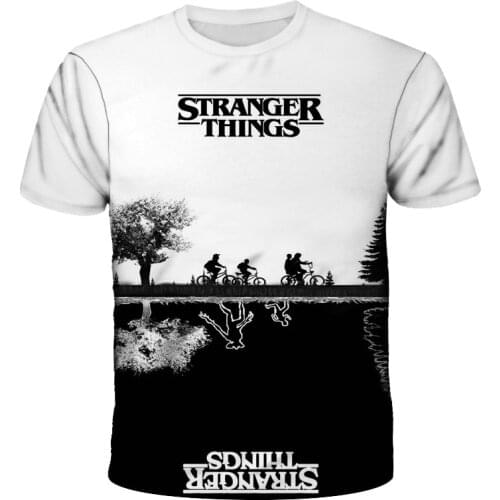 New Stranger Things 3D Printed T Shirt Kids Summer Personalized Printing T shirt Boys girls Short Sleeve Fashion Clothing Tees